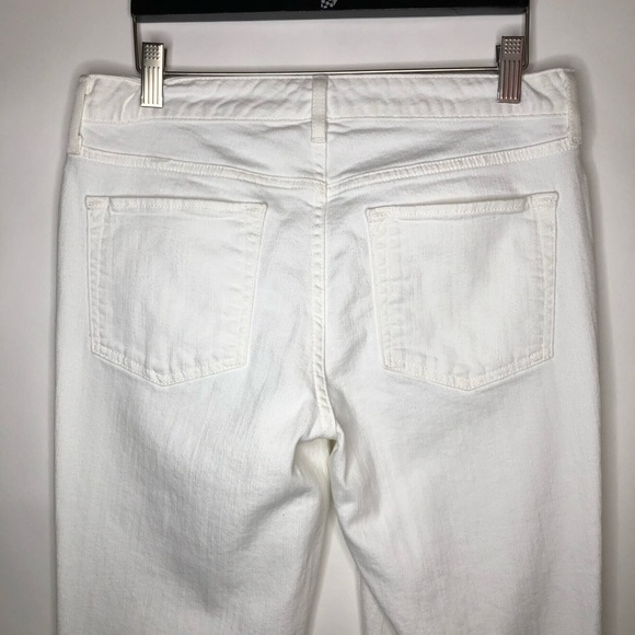 EDDIE BAUER straight leg white denim white jeans 6 - Picture 11 of 11